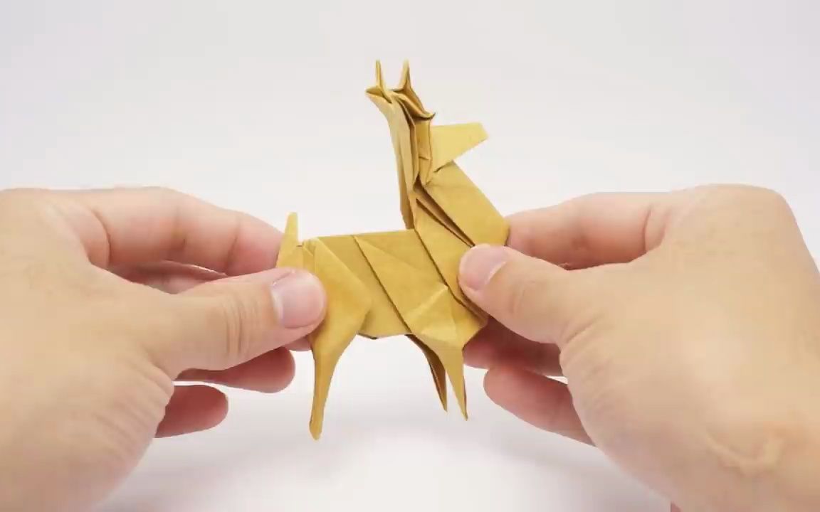 【折纸教程】折纸驯鹿简单教程
