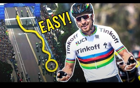 公路车手彼得萨根前20的终点冲刺集锦