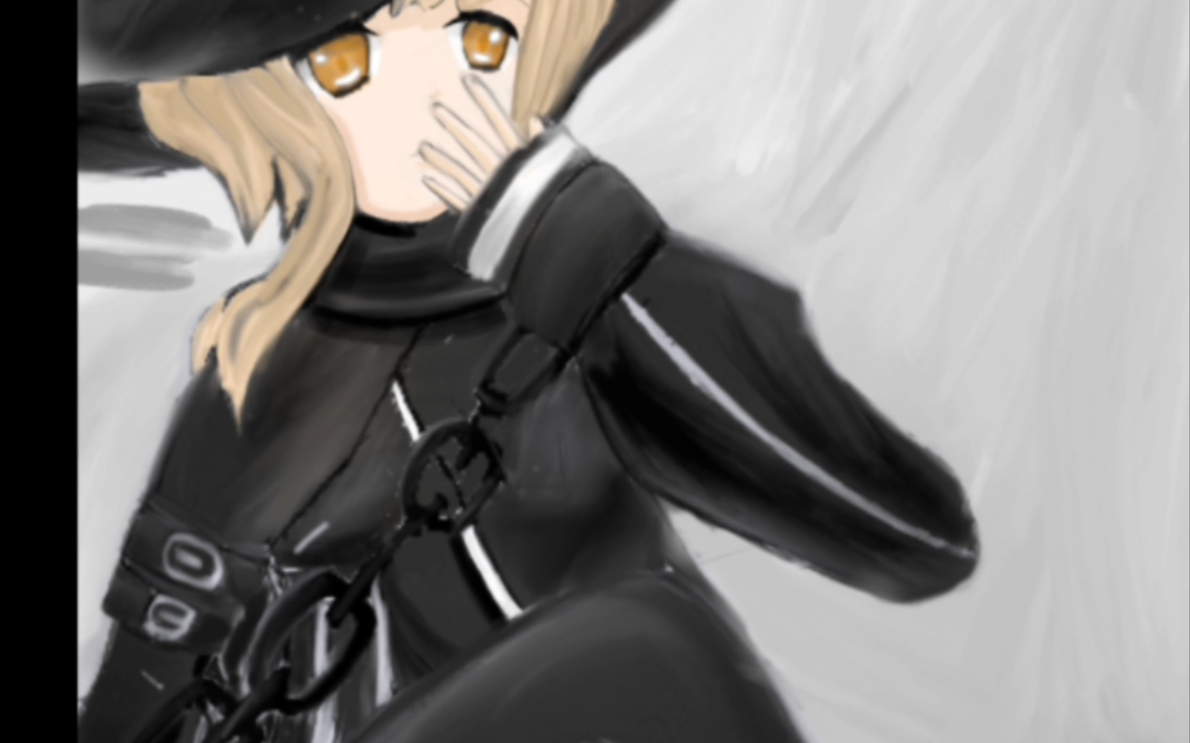 目前画的最好的一张夜烟同人图