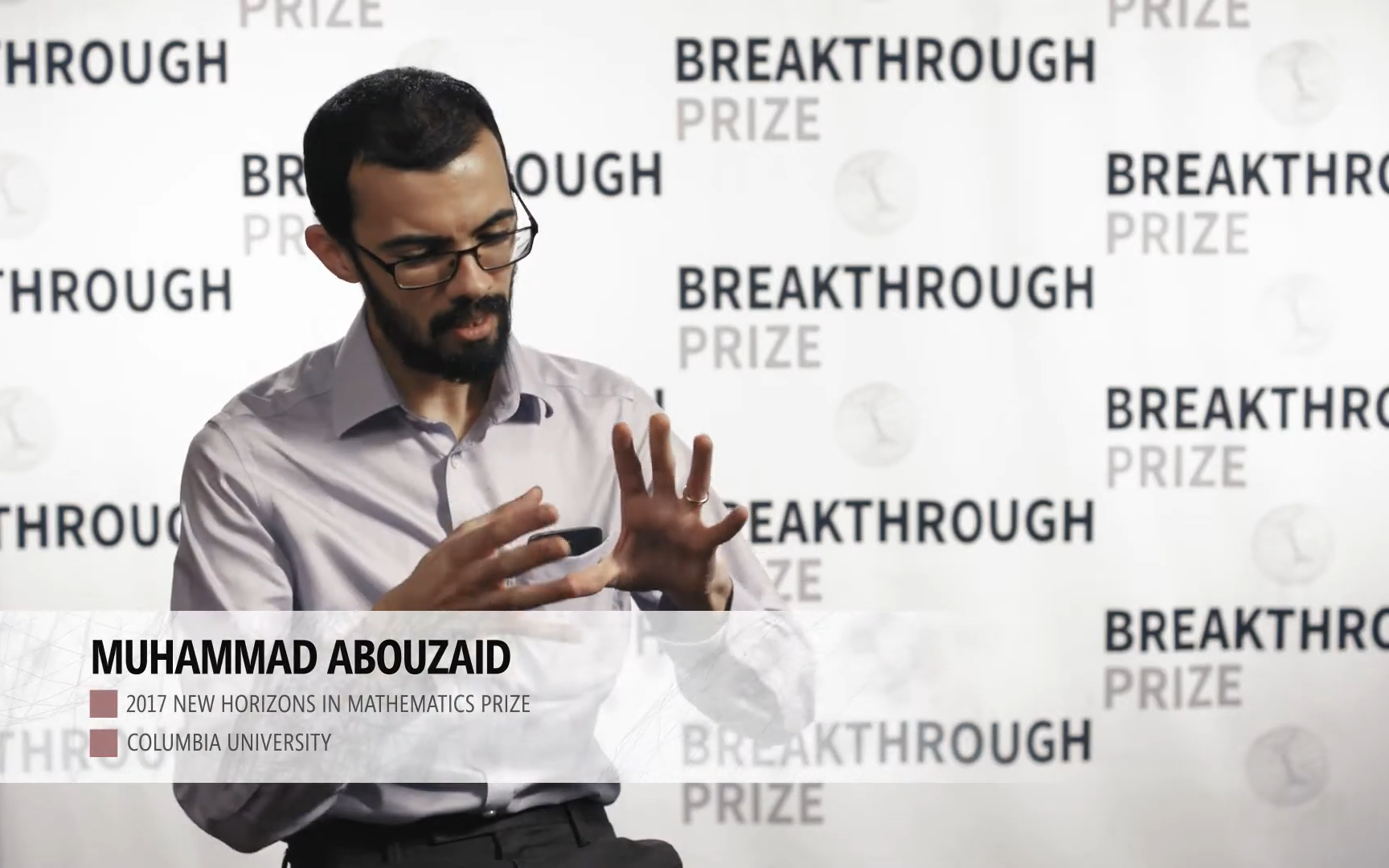 Mohammed Abouzaid:2017 Breakthrough Prize Laureate Interviews哔哩哔哩bilibili