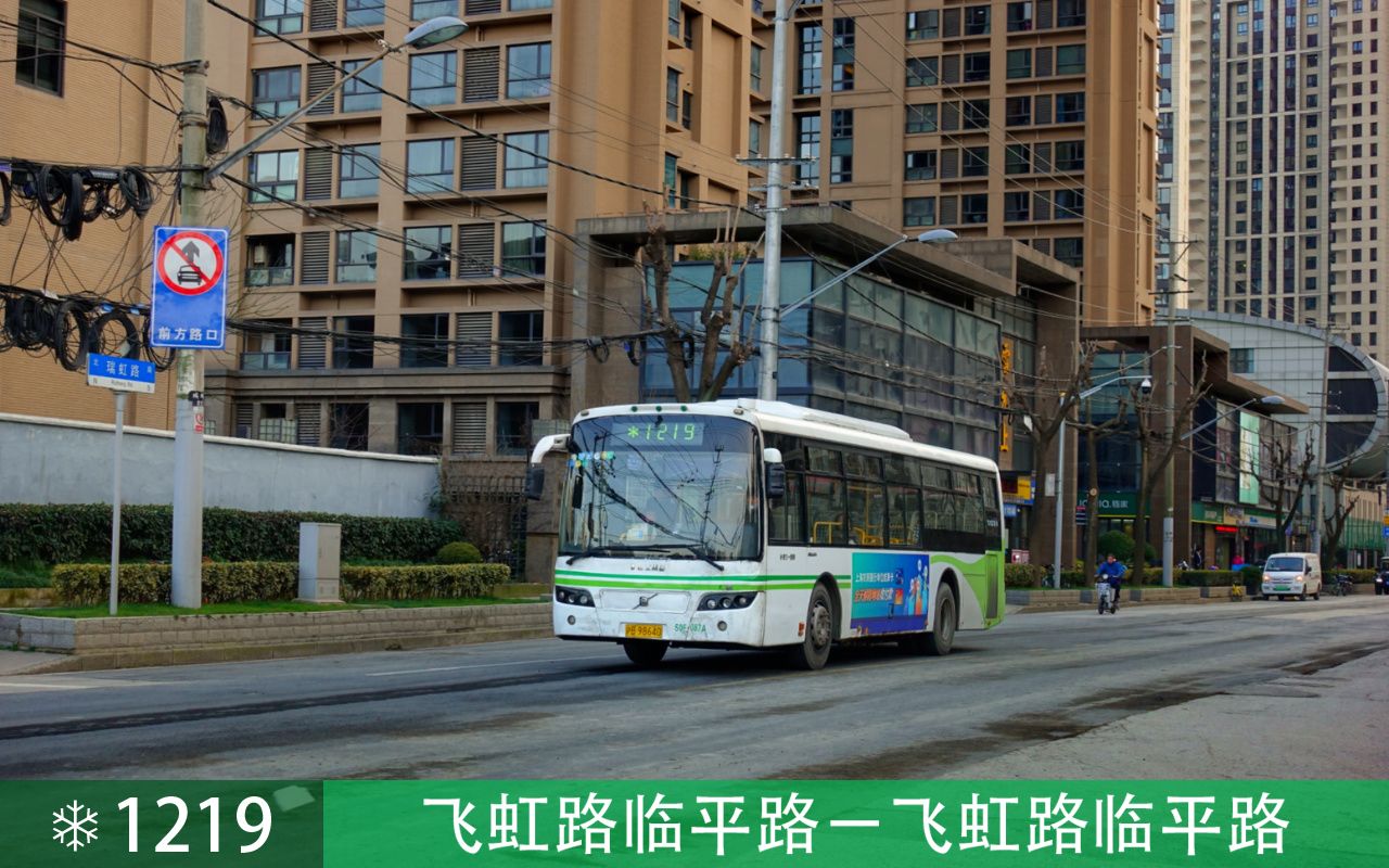 【pov5】上海 巴士一公司 1219路 飞虹路临平路(单向循环) 第一视角