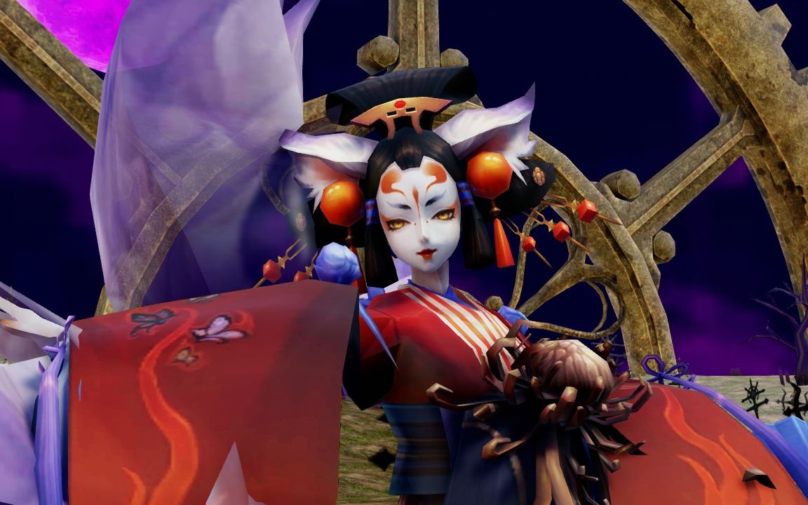 阴阳师mmd女装大佬玉藻前的极乐净土2p绑骨物理以及mmd制作过程