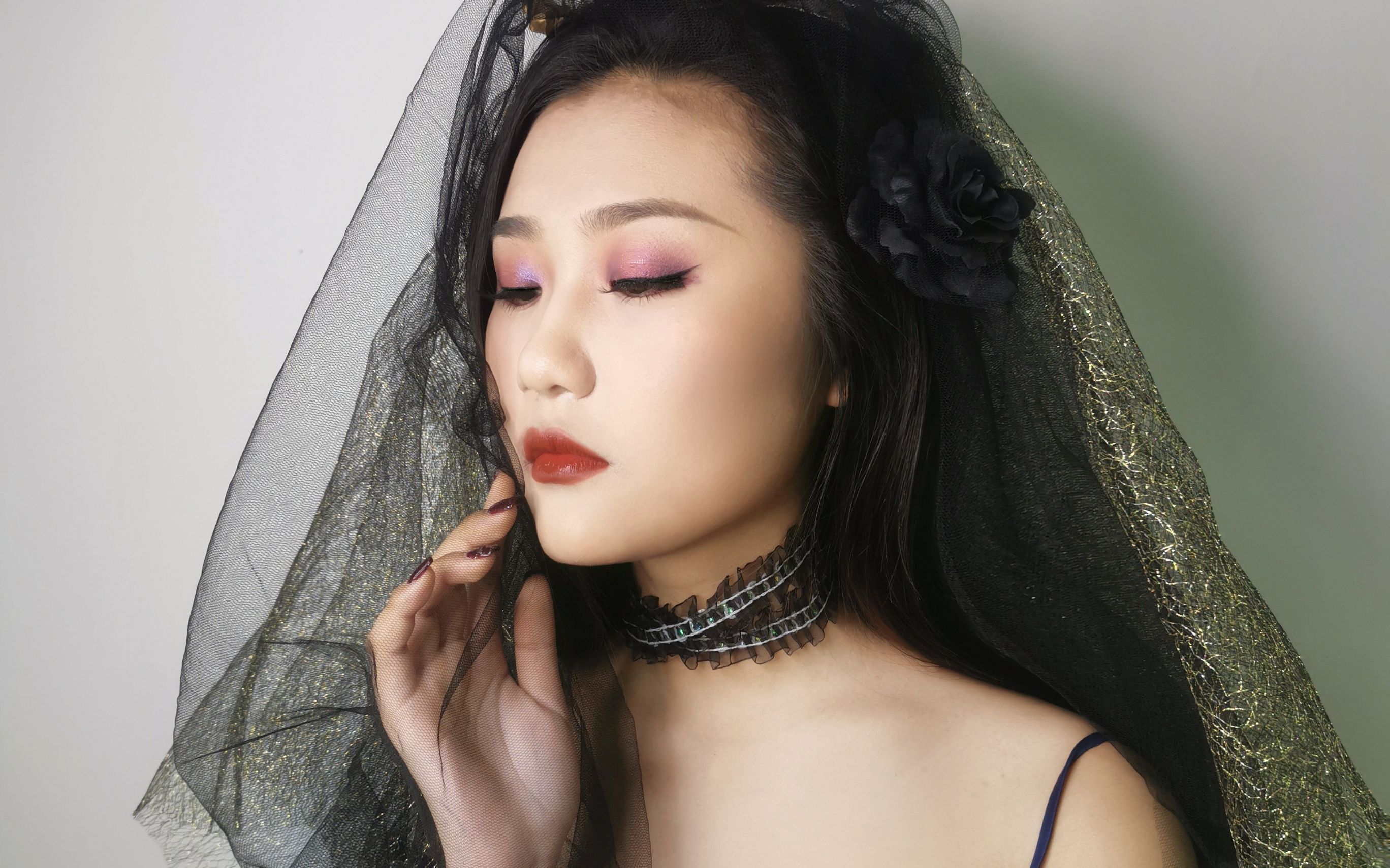 济南人像摄影化妆学校-化妆高级班 哥特妆