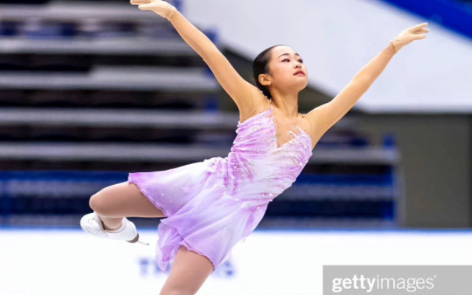 岛田麻央冠军 完成3a 4t【花滑22-23jgp波兰站 女单】