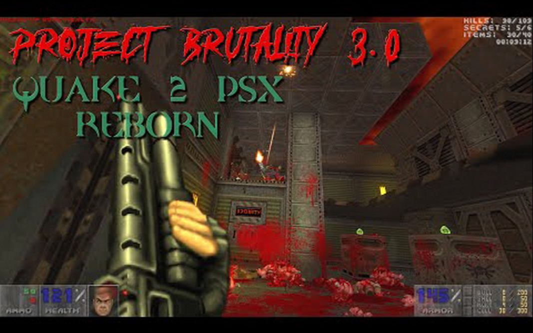 [图]Project Brutality 3.0 - 雷神之锤2 PSX Reborn MAP01 4K/60