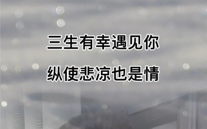 很喜欢林徽因的一段话,我与春风皆过客,你携秋水揽星河!三生有幸遇见你纵使悲凉也是情!哔哩哔哩bilibili