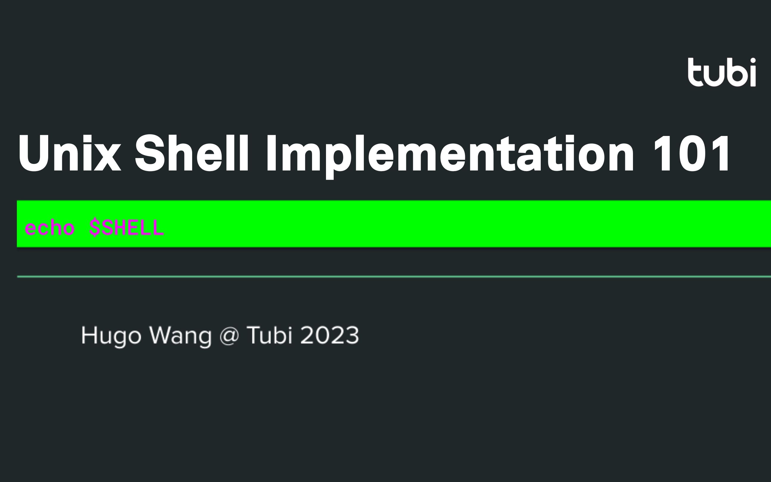 Unix Shell 的使用与实现哔哩哔哩bilibili