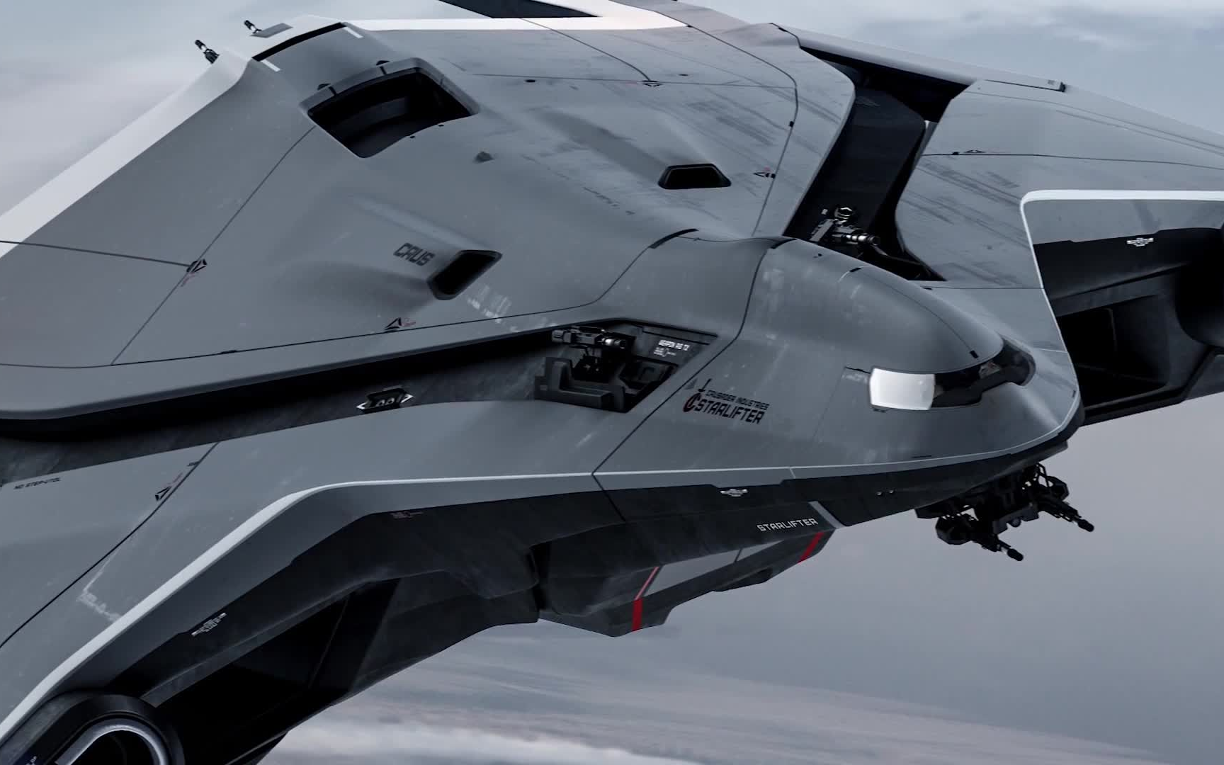 《星际公民》只看图,大型运输机,可运坦克,支援地面战斗的利器