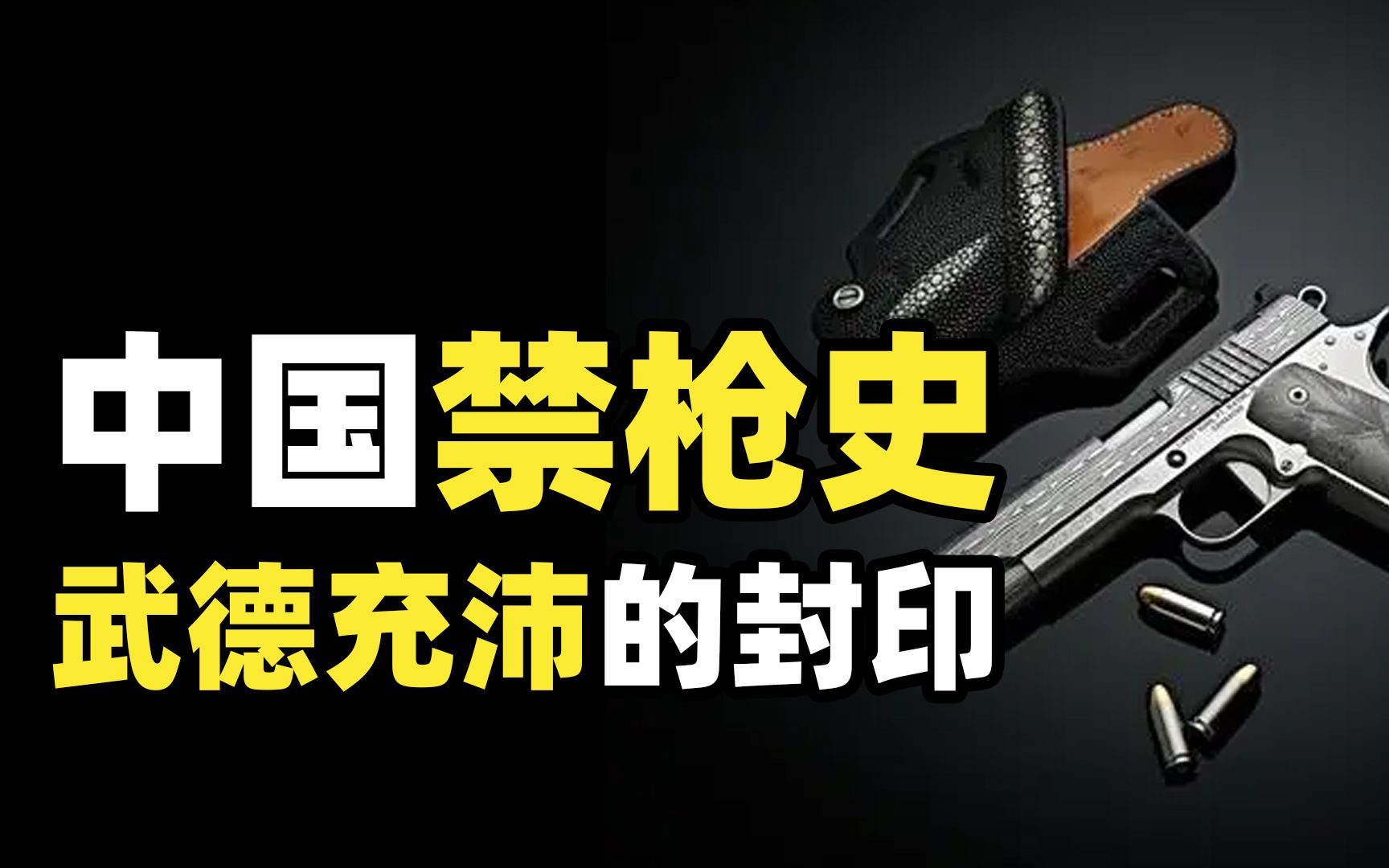 从全民持枪到全国禁枪,中国枪支管控的背后,一个武德充沛到溢出的民族哔哩哔哩bilibili