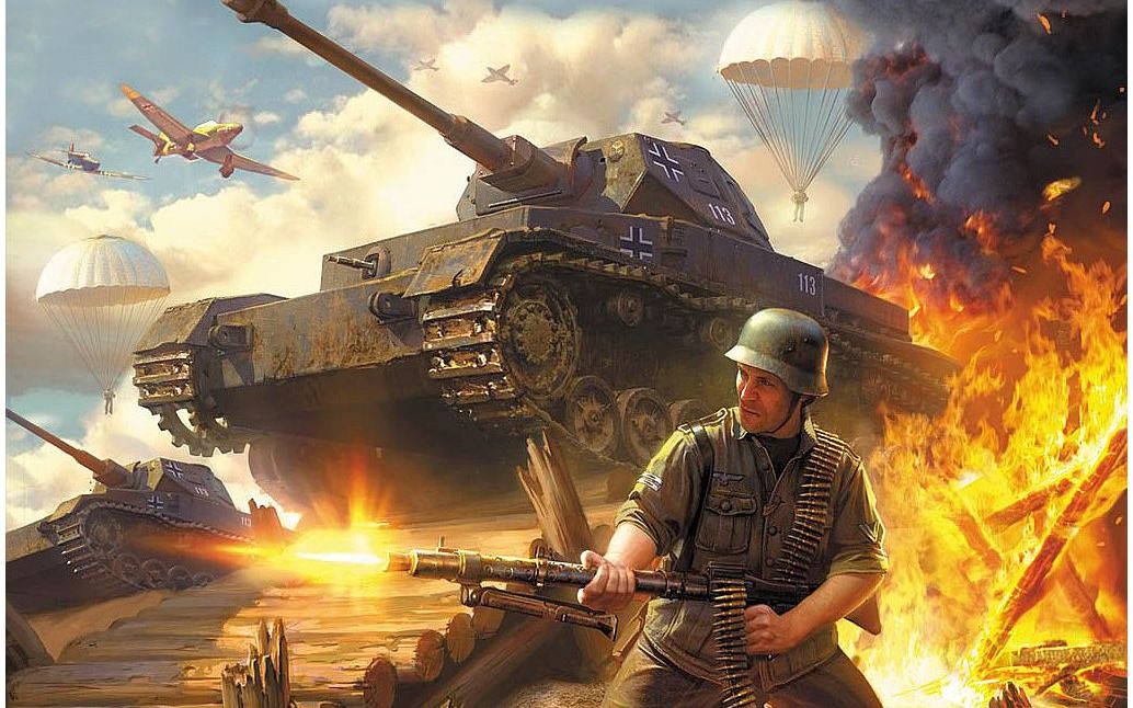 【英雄连2】正面刚枪激情四射,装甲突击奠定胜局,东德无脑框a上17