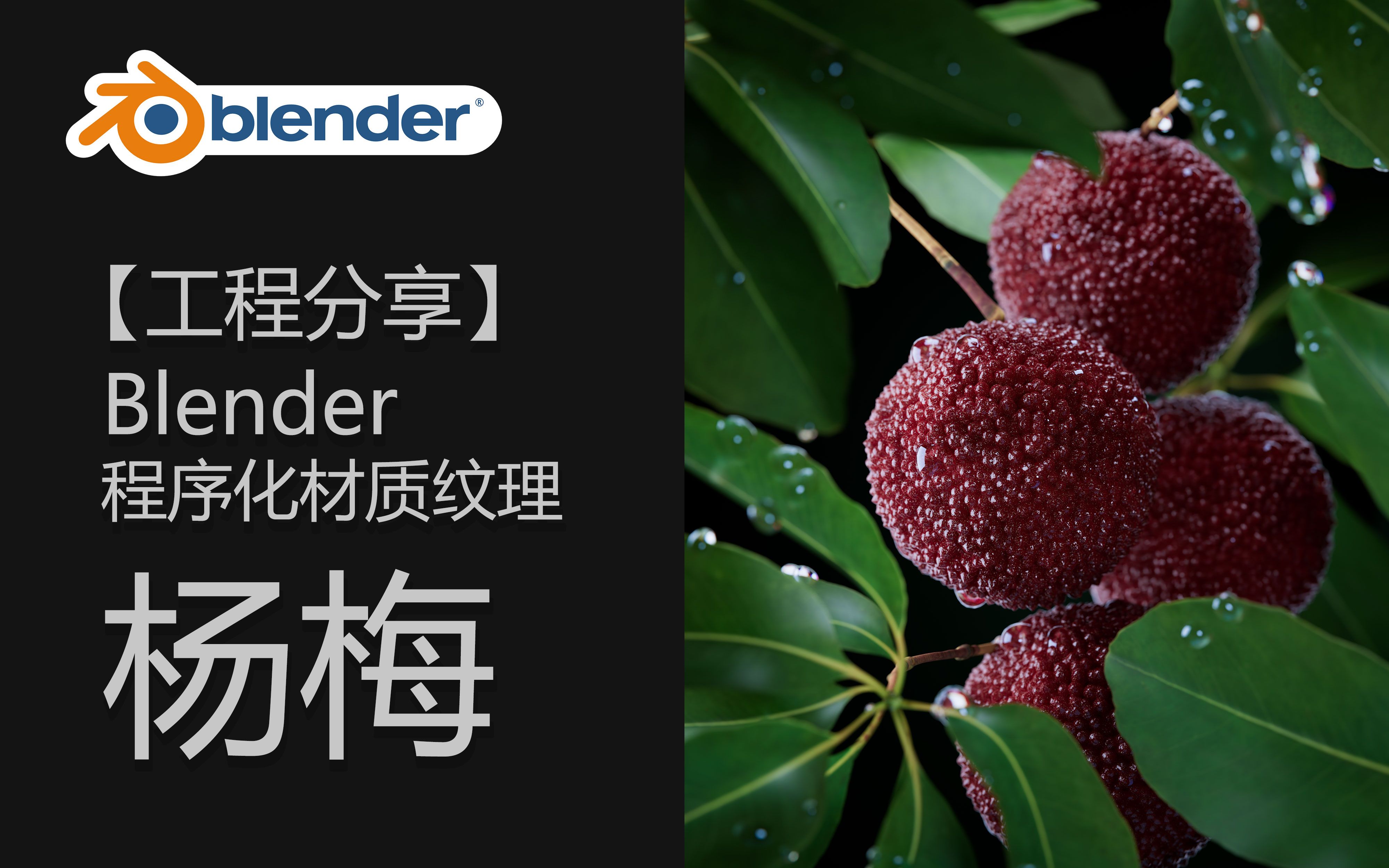 【文件分享】Blender 制作程序化杨梅表面材质【记得一键三连哟】哔哩哔哩bilibili