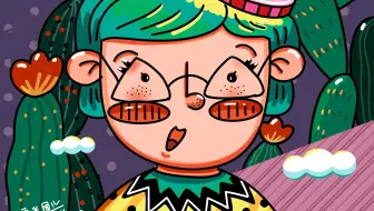 procreate绘画卡通头像过程分享