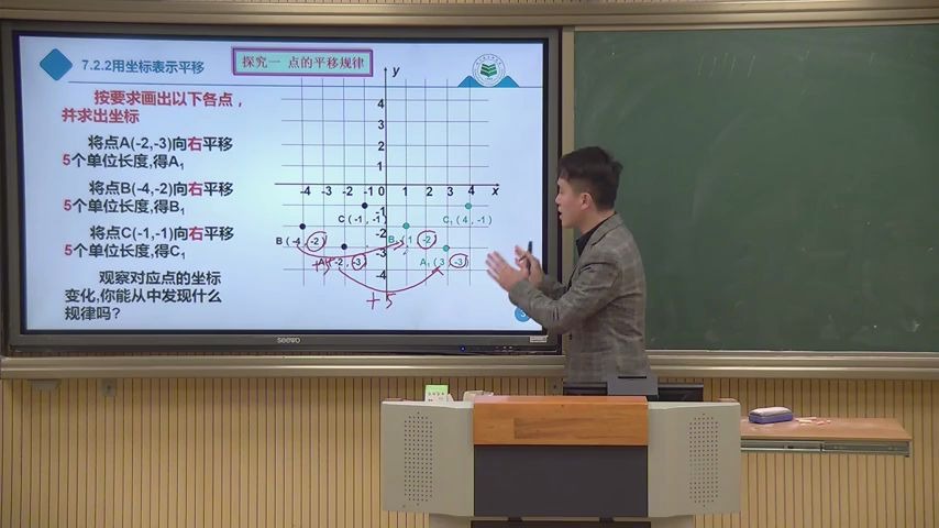 【福州云课堂】七年级数学《7.2.2用坐标表示平移》福州四中桔园洲中学:陈林浩哔哩哔哩bilibili