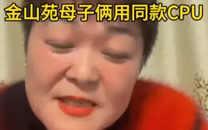 Скачать видео: 金山苑阿诺母子俩用同款CPU，不出所料两人脑子都烧坏了