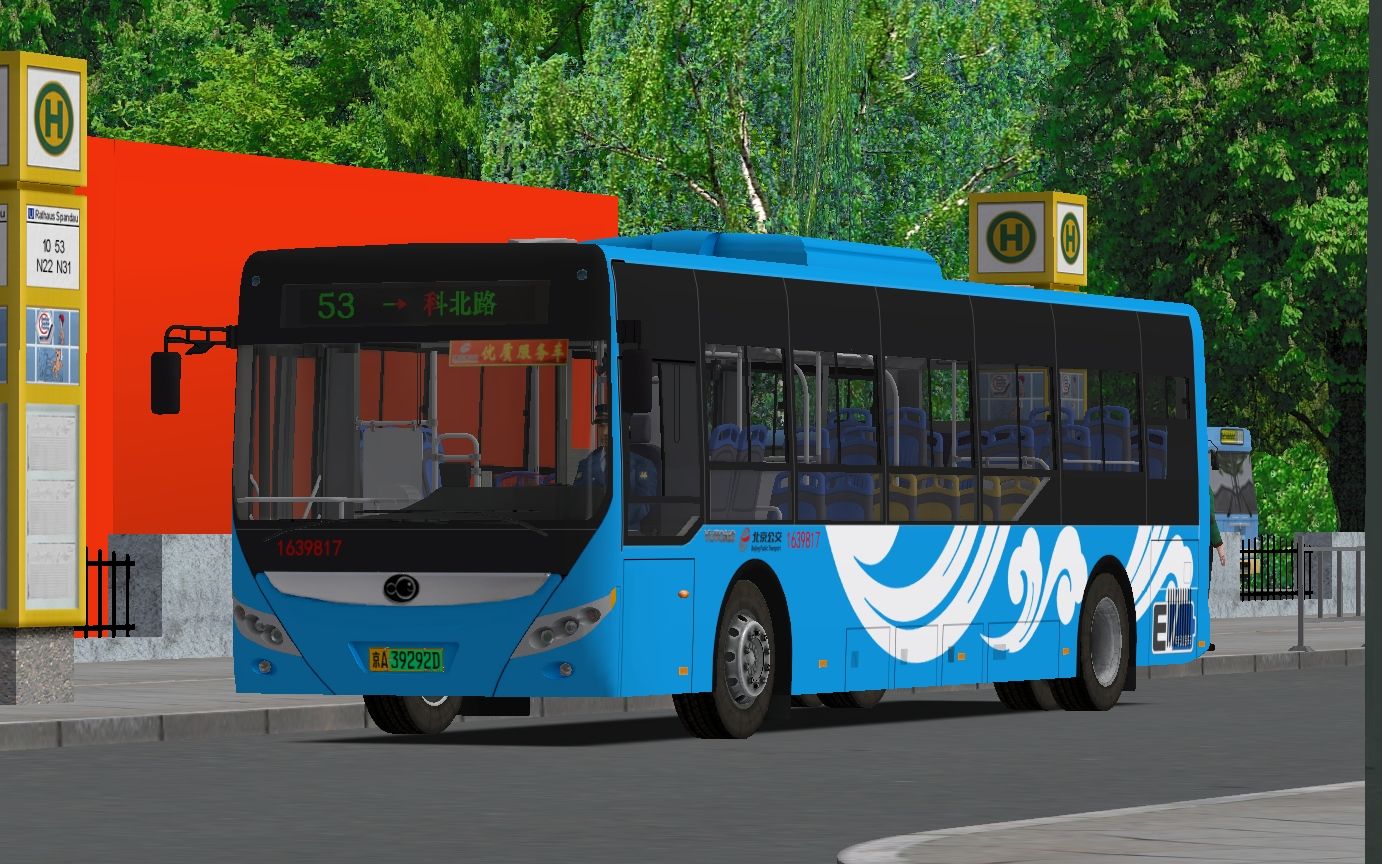 【omsi2-94】驾驶zk6105bevg6运行于金河市53路(庆安公交站→科北路