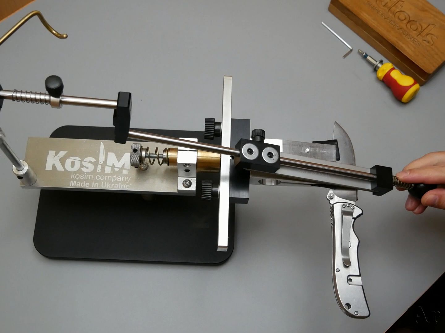 用于带旋转装置的磨刀器的凸面适配器 kosim   金刚石