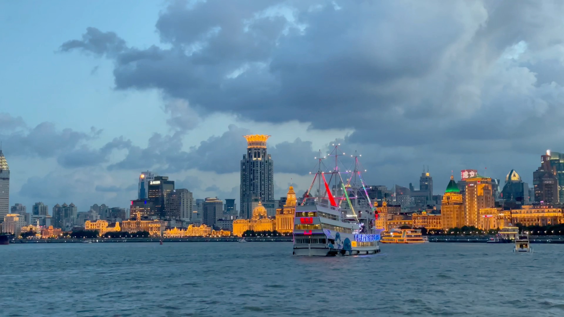 夏日上海北外滩陆家嘴绚丽夜景哔哩哔哩bilibili