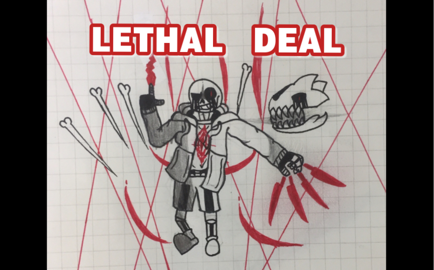 画渣手绘 lethal deal killer  sans