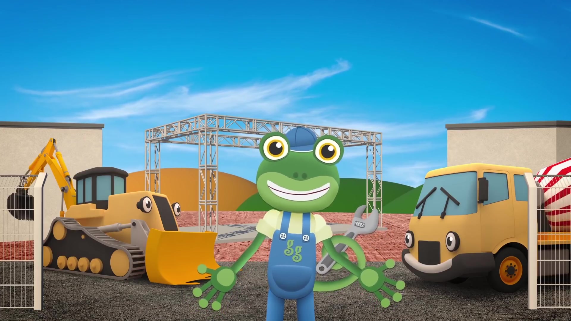 [图]Gecko's Construction Truck Diggers高清儿童早教视频 CoCoMelon Nursery Rhymes & Kids Songs