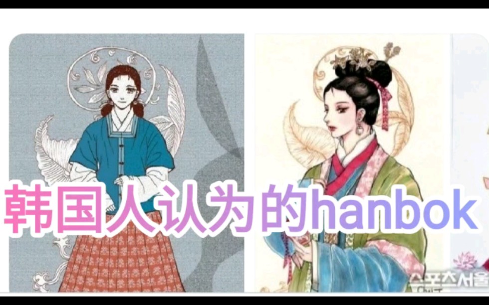 韩国插画展将明制汉服宣传为hanbok,马面裙,齐胸衫裙也成韩国起源,越南都来碰瓷一波哔哩哔哩bilibili