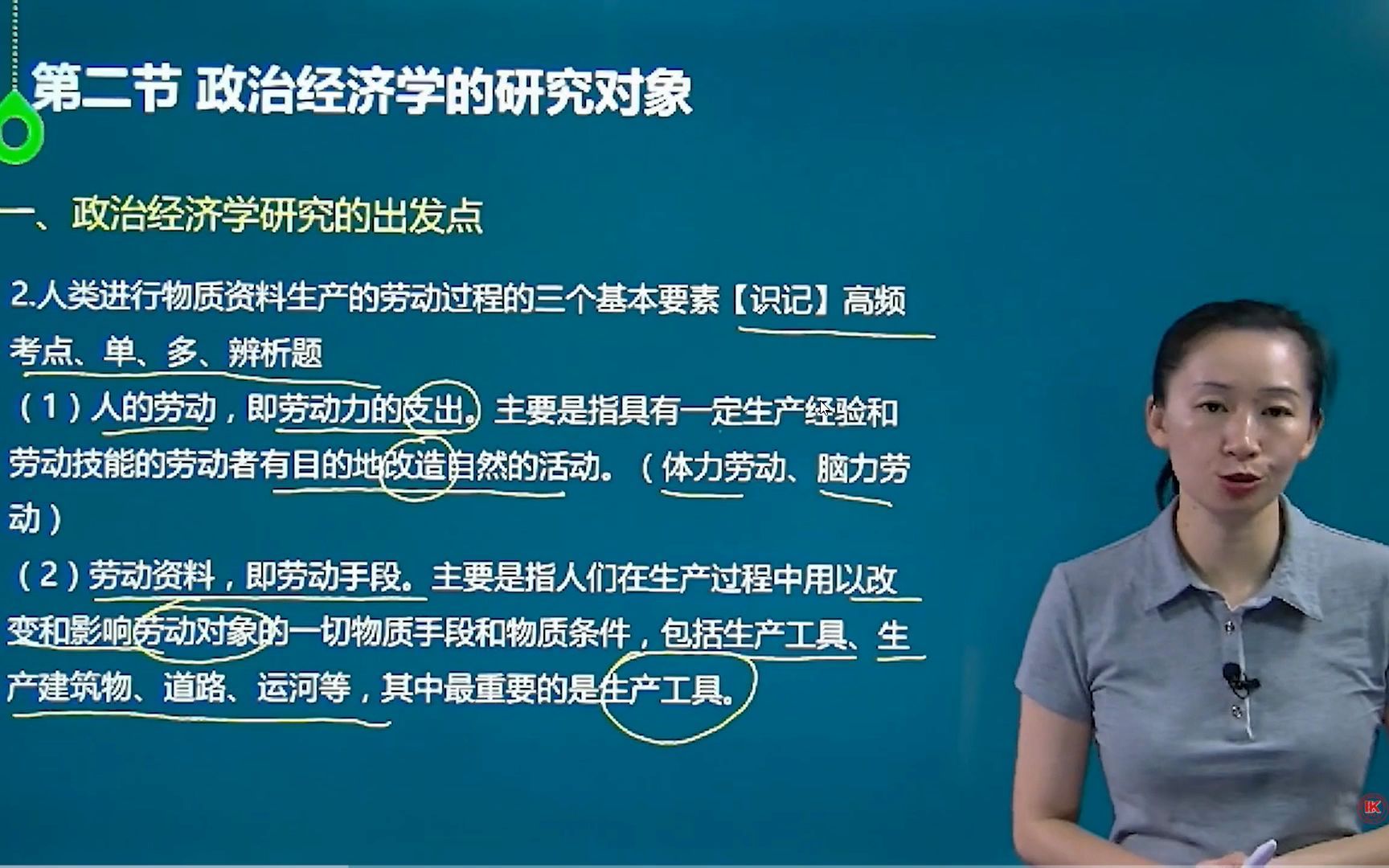 [图]自考金融财经类专业网课/00009政治经济学统考精讲课程第二节