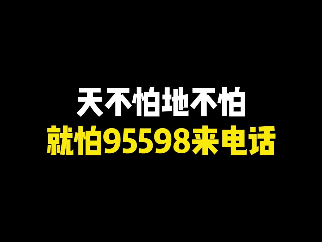 天不怕地不怕,就怕95598来电话哔哩哔哩bilibili