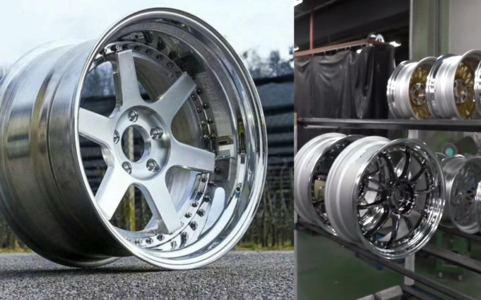 日本工厂生产三片式轮毂全过程,这样的轮毂卖这么贵,还是有原因的