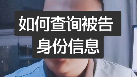 如何查询被告身份信息?哔哩哔哩bilibili