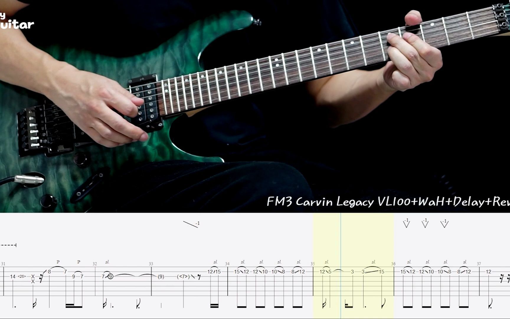 [图]Steve Vai - For The Love of God Guitar Lesson With Tab Part.1-2 (Slow Tempo)