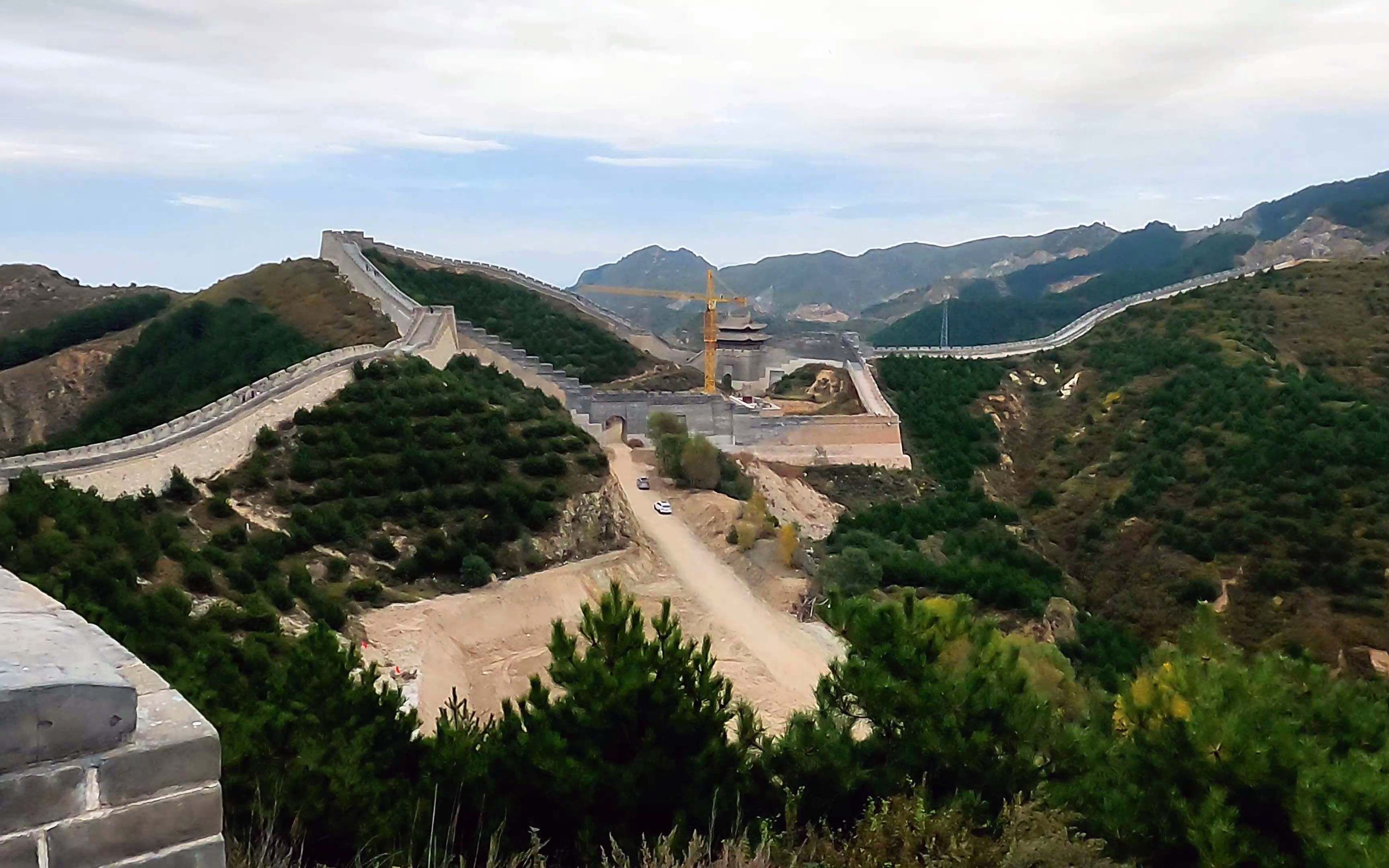 万里长城十三关之第六关,平型关,现已修葺一新,再现了昔日盛景