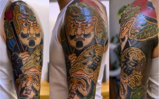 老传统七福神花臂_哔哩哔哩_bilibili