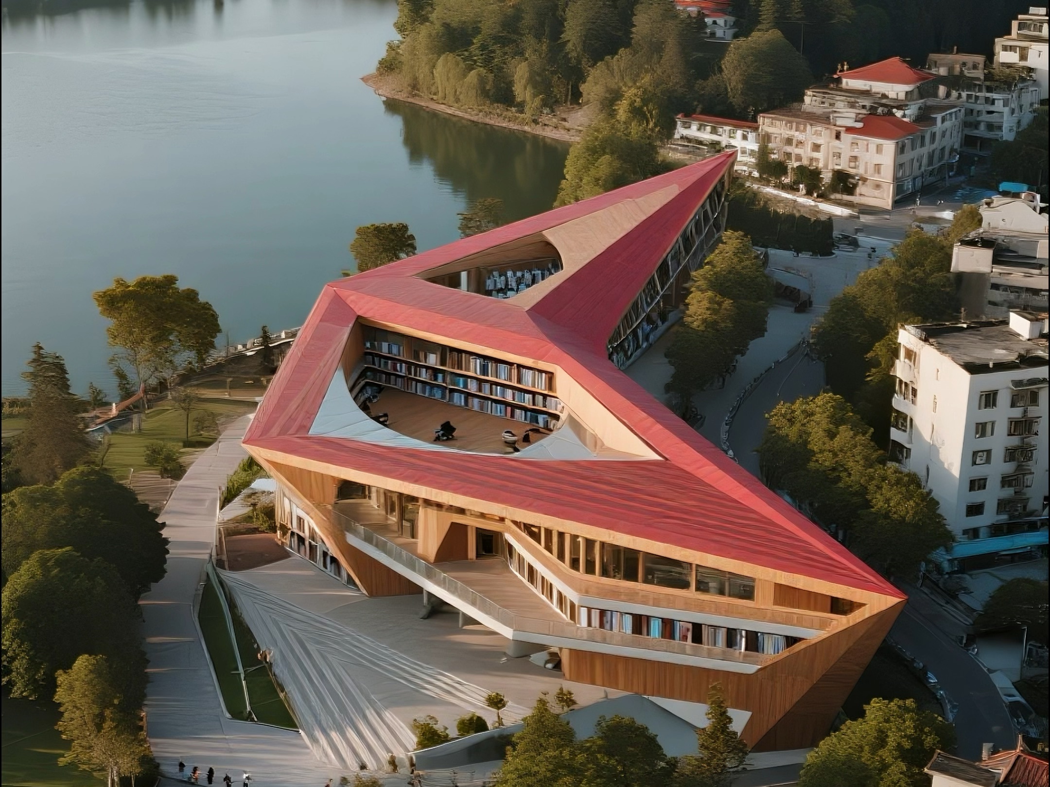 阿尔托的启示 #原创建筑设计#北欧小镇新建筑#社区活动中心设计