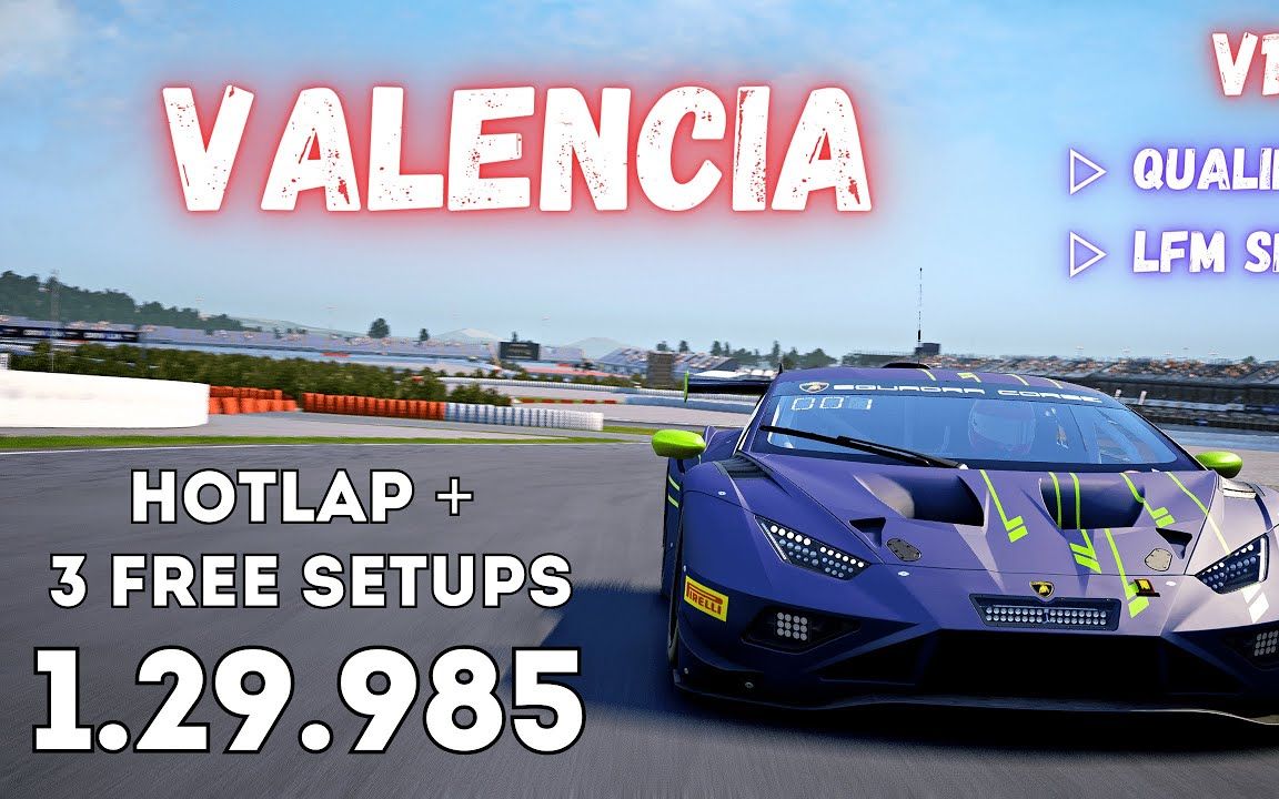 兰博基尼lamborghini huracan gt3 evo2 valencia 1.29.