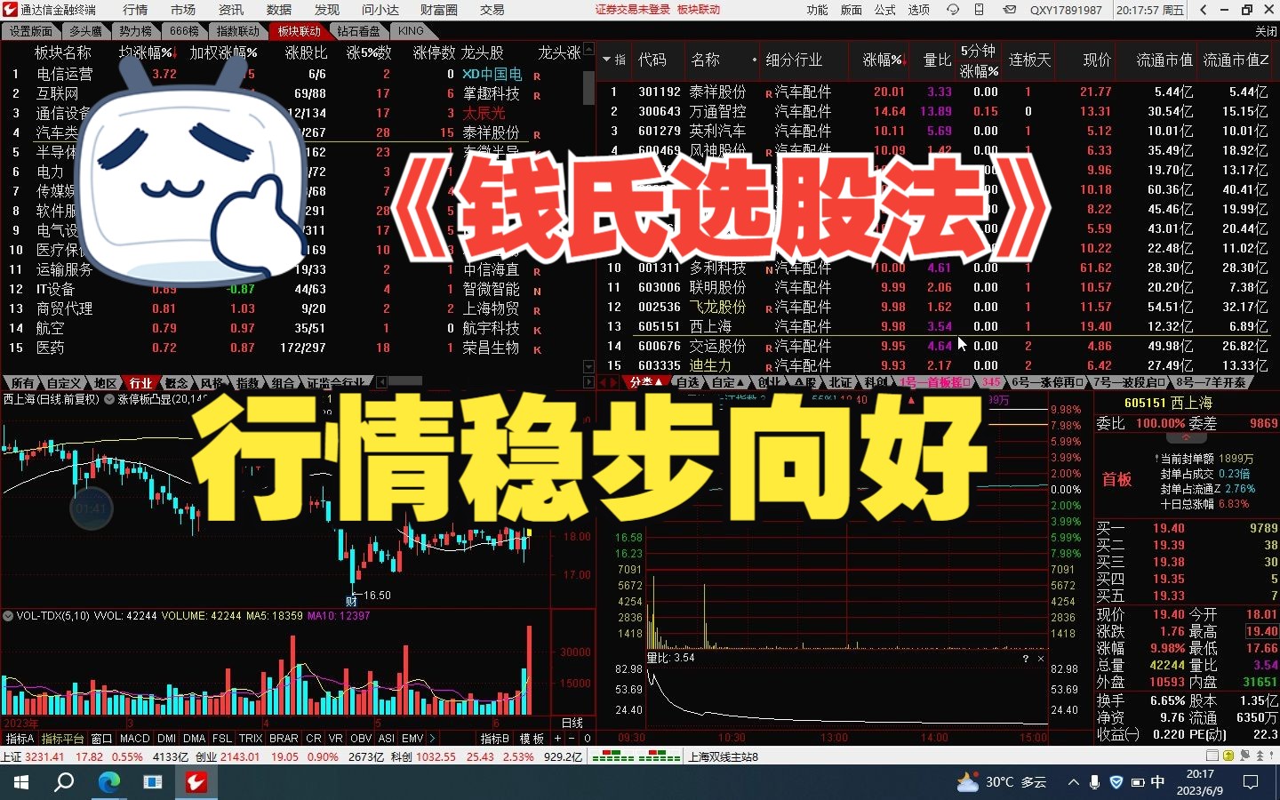 《钱氏选股法》行情稳步向好哔哩哔哩bilibili