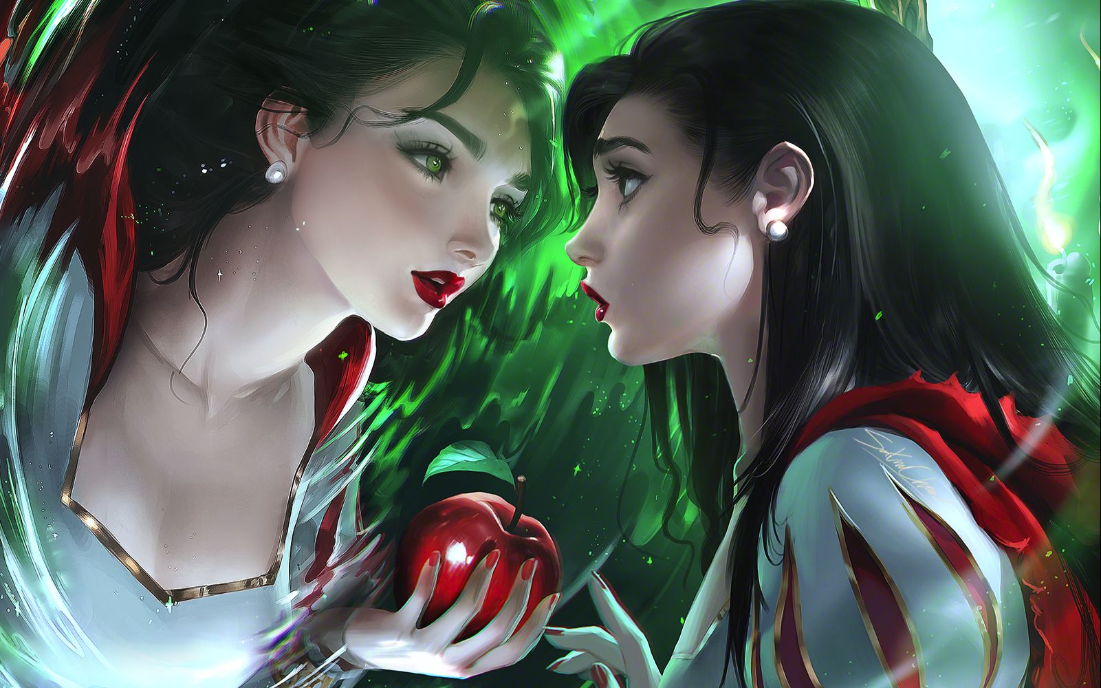 绘画白雪公主绘画录像