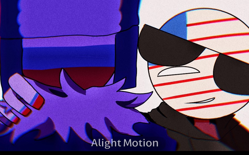 [图]新人第一次画meme 请见谅 美俄countryhumans 是看洦车长老师的meme有了灵感 感谢老师让我找了首那么适合美俄的歌