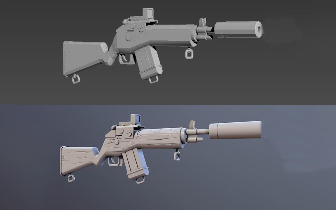 【3dmax武器建模】游戏武器模型来啦,游戏道具制作技巧分享