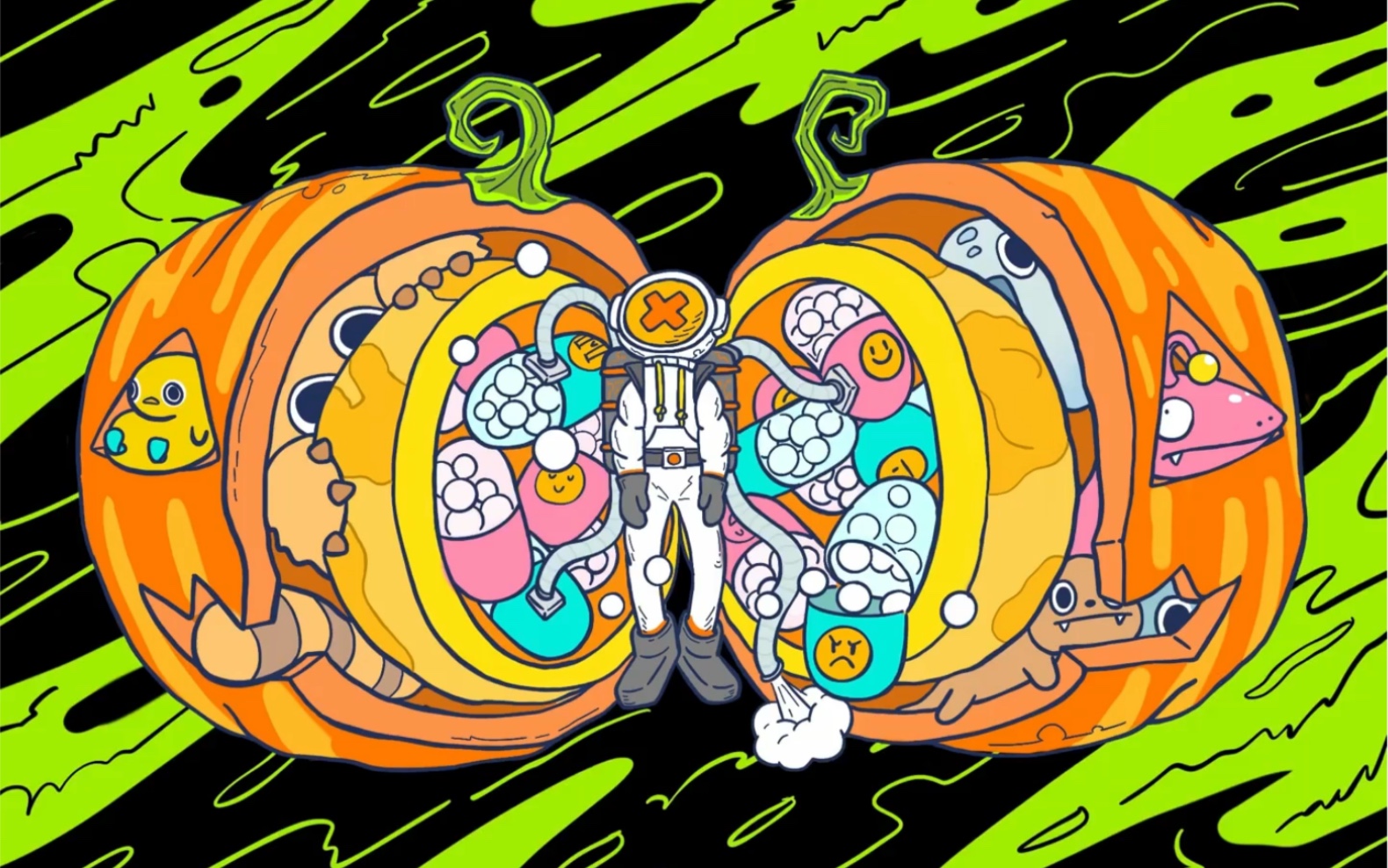 ipad画画画点儿奇怪的东西5张不正经涂鸦