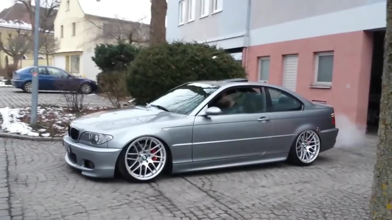 bmw e46 coupe tuning air suspension full