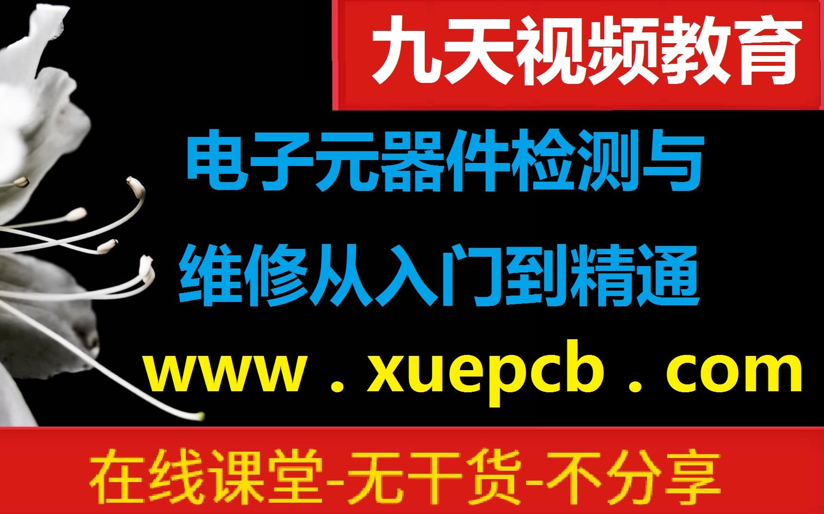 [图]电子元器件检测与维修从入门到精通-九天视频教育xuepcb.com