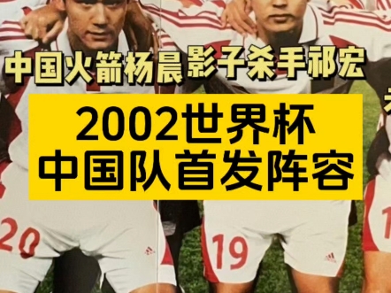 2002世界杯中国队首发阵容#中国足球#国足#2002世界杯#星空维度哔哩哔哩bilibili