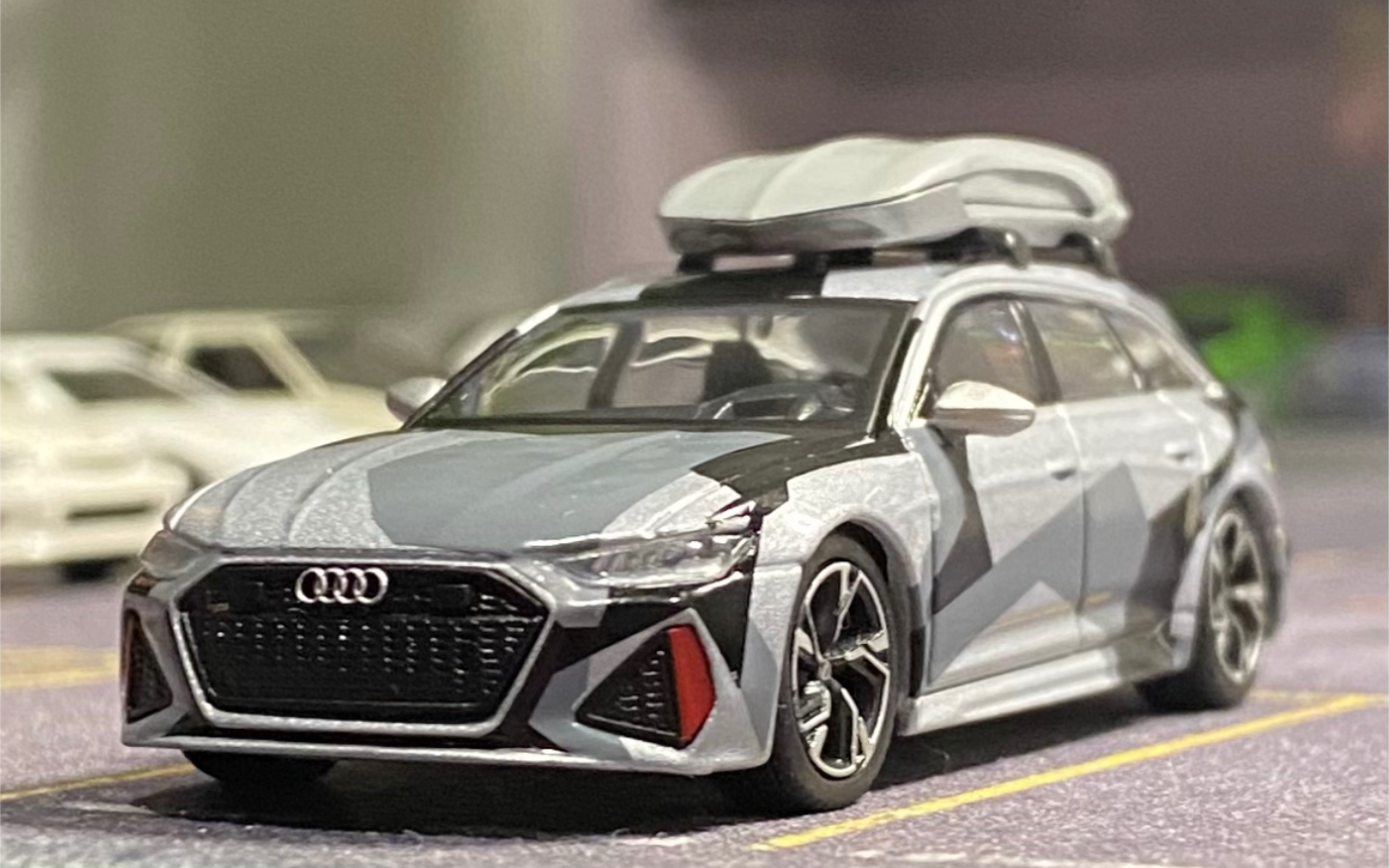 【minigt】minigt audi rs6 avant 奥迪 银色旅行版