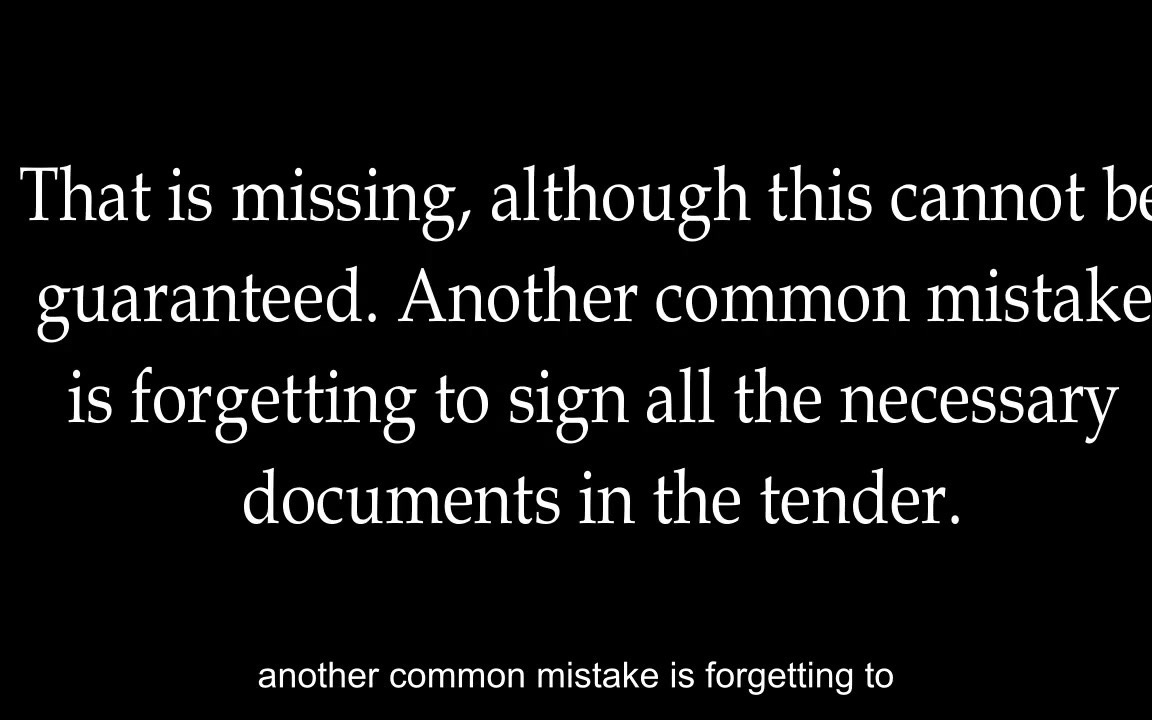 国际工程英语招投标篇:工程投标中都容易犯哪些错误?What are the Common Mistakes in Construction Tenders哔哩哔哩bilibili