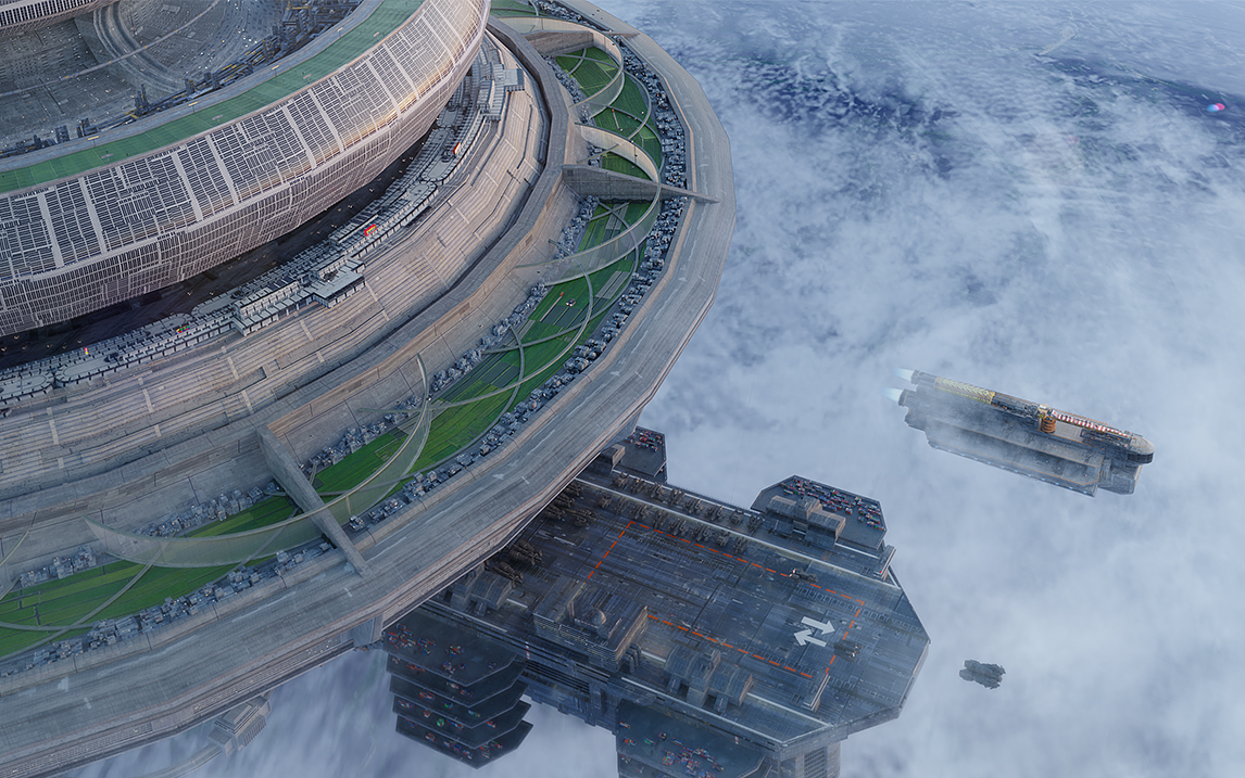 【第十期】ggac卫星城cg写实概念设计blender制作