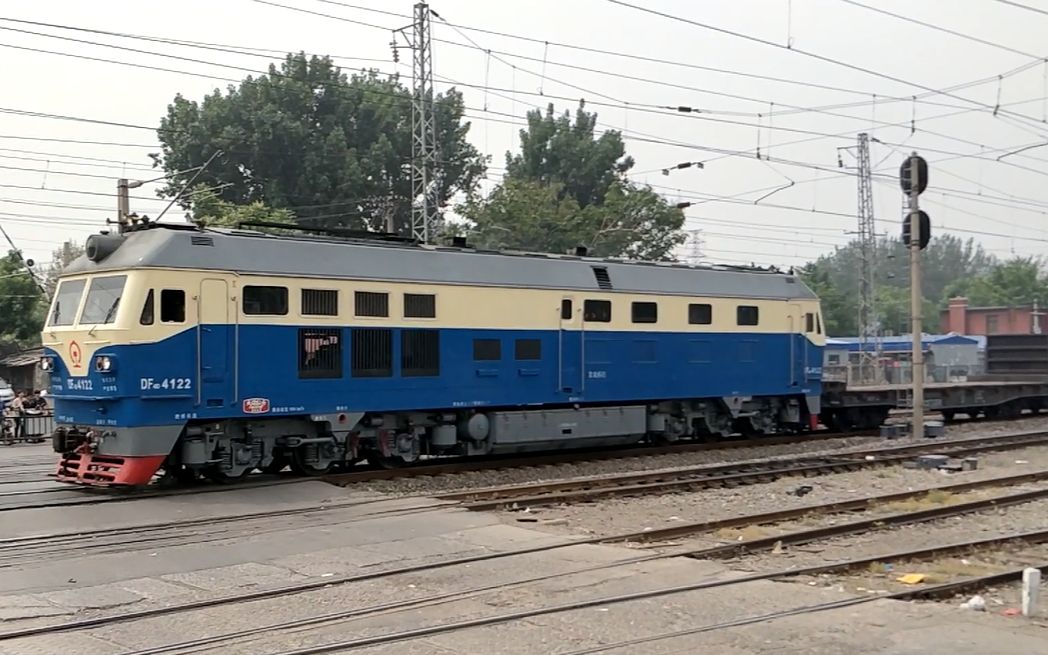 【铁路随拍】20180516 京局唐段hxd2b-0467敞车大列交汇京局怀段df4d