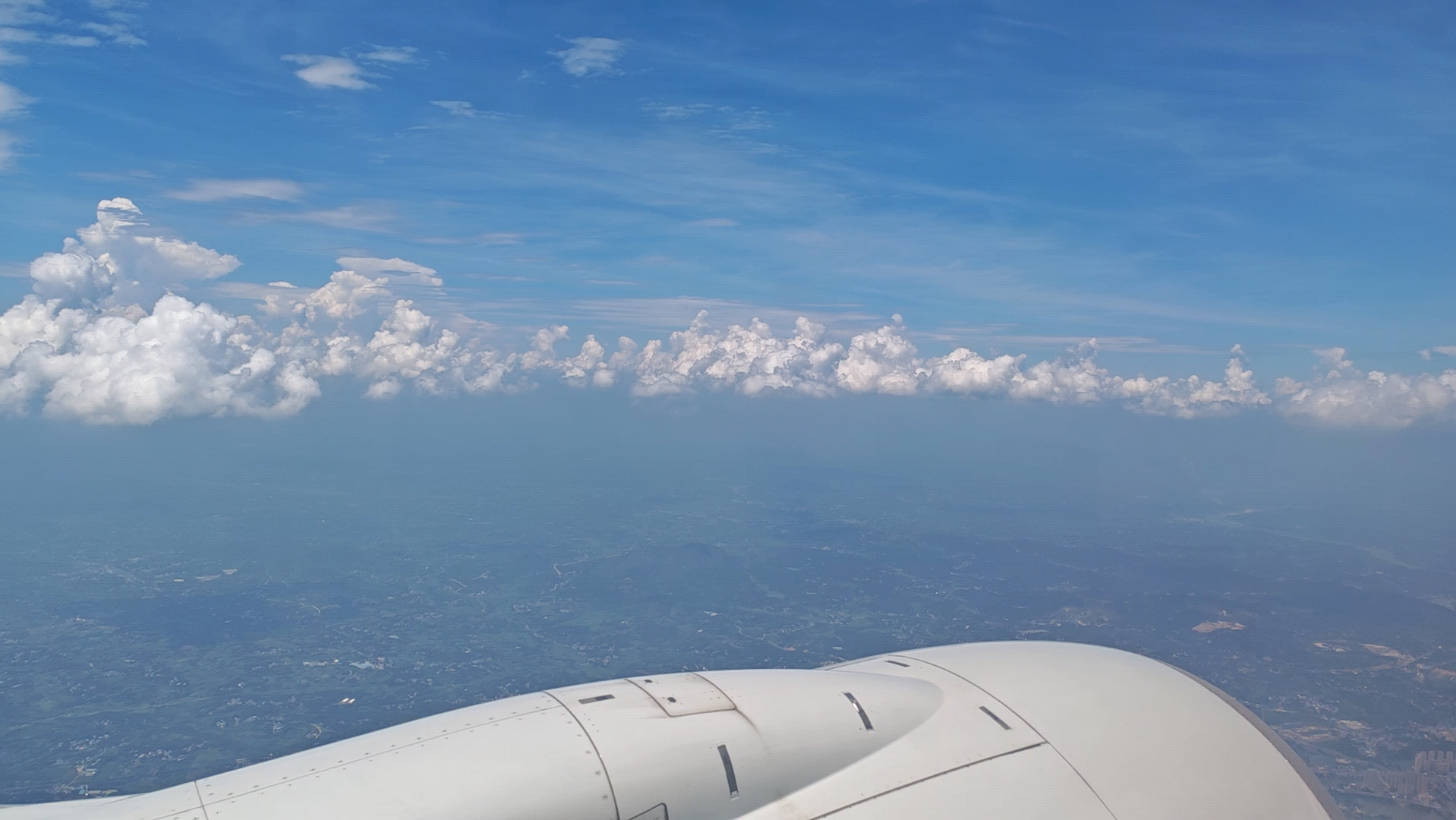 蓝天之上的半分钟云层滚动