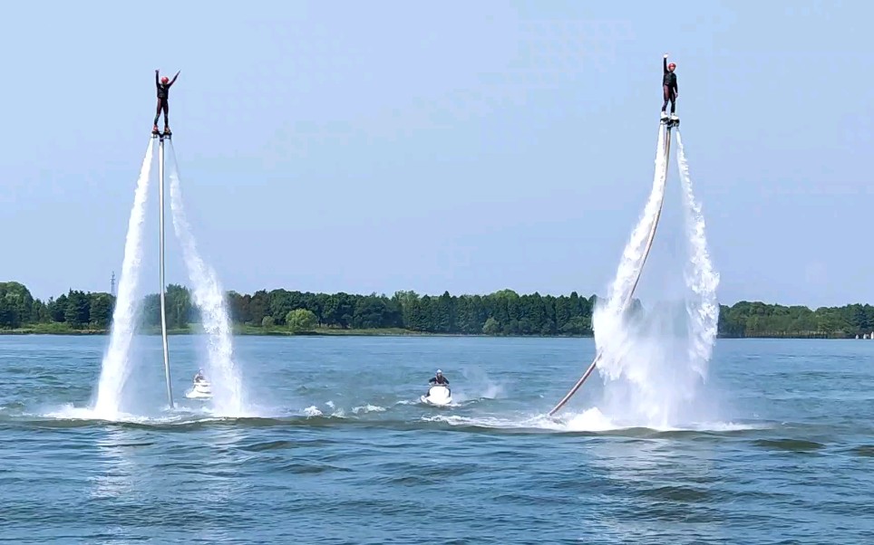 【水上表演2】苏州太湖国家湿地公园,水上飞龙秀 然炸_哔哩哔哩 (゜