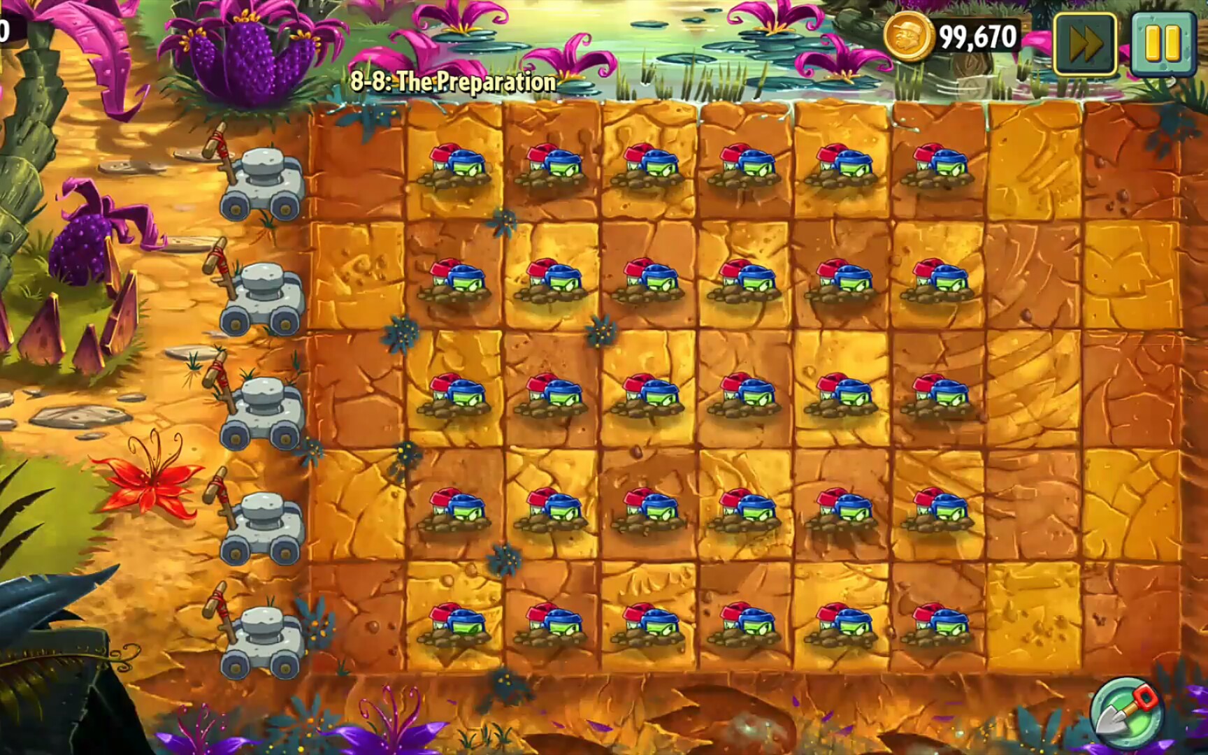 地上全部都是潜伏芹菜,这谁能顶的住.