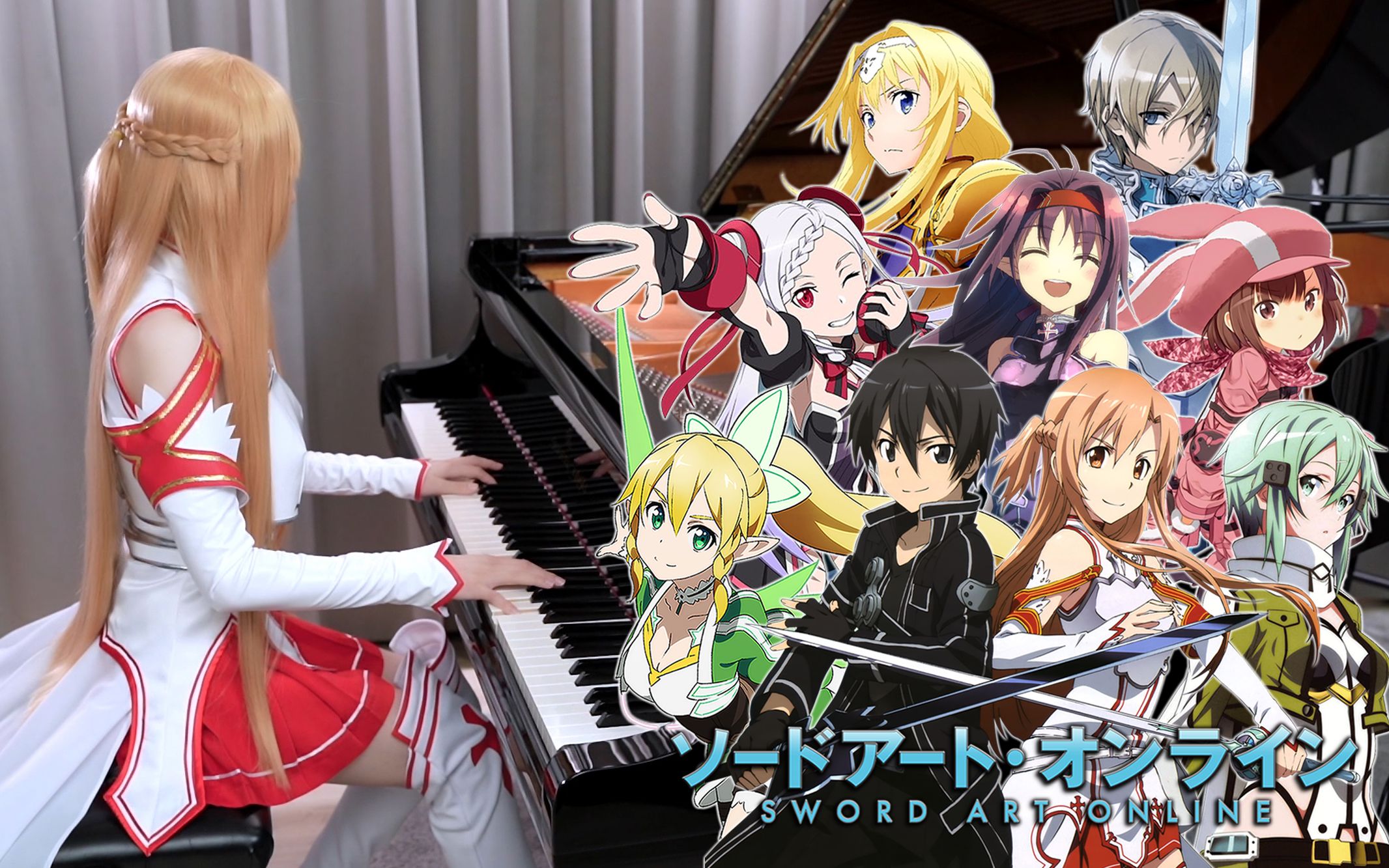 [图]刀剑神域音乐大串烧！星爆20分钟不间断！✨Sword Art Online 钢琴特别企划✨ Ru's Piano