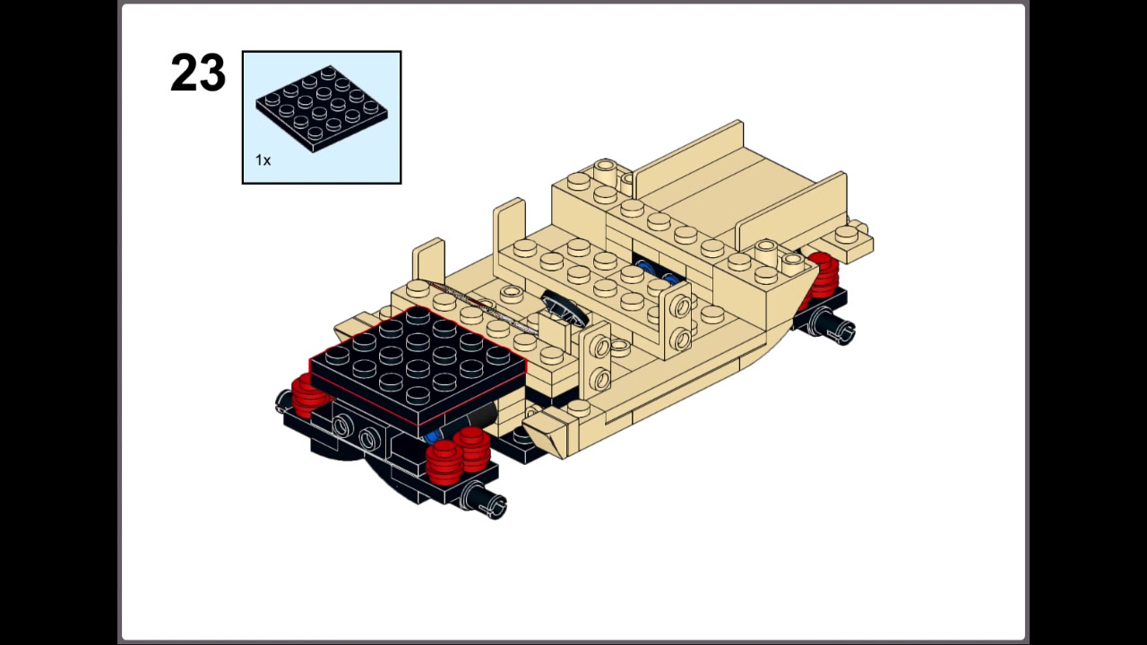 乐高moc图纸:悍马m1114拼搭说明书